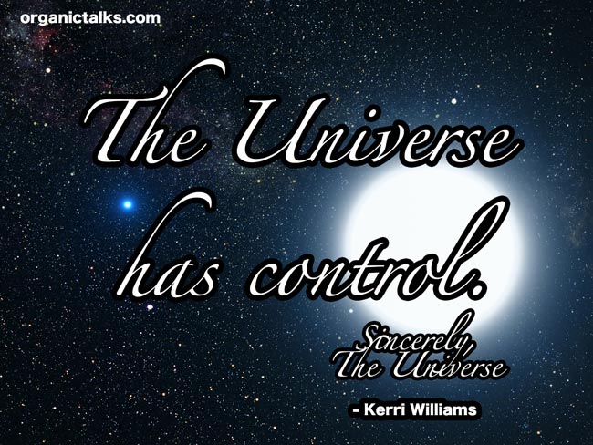 the universe has control