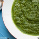 Raw spinach soup / sauce / dip