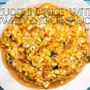 Raw Zucchini “Rice” with Sweet & Sour Sauce